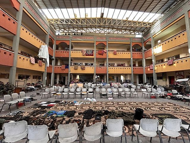 IDF finds weapons in a School in Gaza City