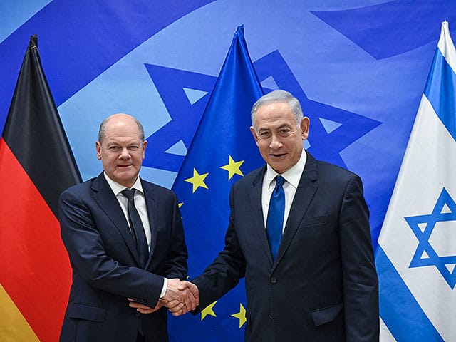 Netanyahu-Scholz talks in Jerusalem amid opposition to Rafah operation