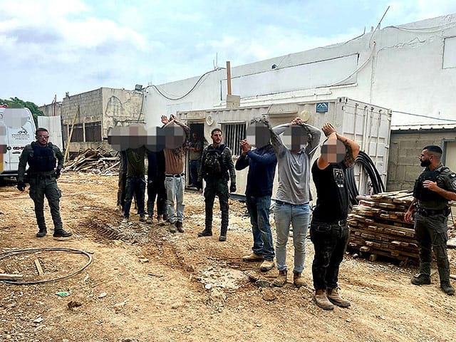 Illegal Palestinian Authority workers detained in Jadeidi-Makr