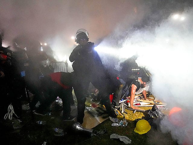 CNN: police employ rubber bullets to disperse pro-Palestinian camp at UCLA