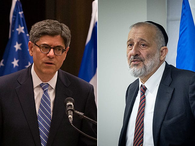 Aryeh Deri meets US Ambassador to Israel Jack Lew