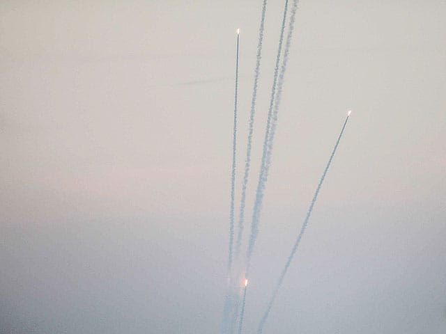Rocket sirens near the Gaza border