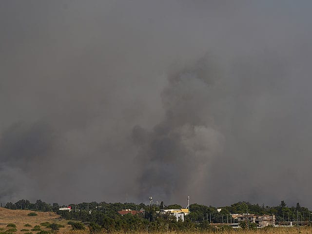 Massive Hezbollah attack on northern Israel