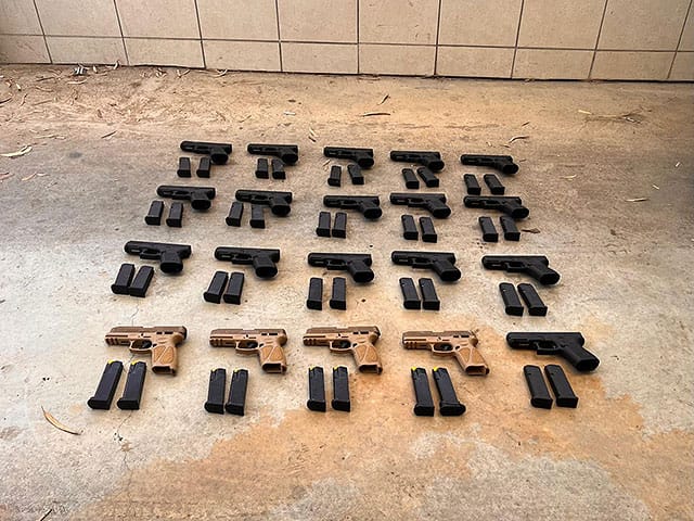 Smuggled weapons intercepted at Jordanian border
