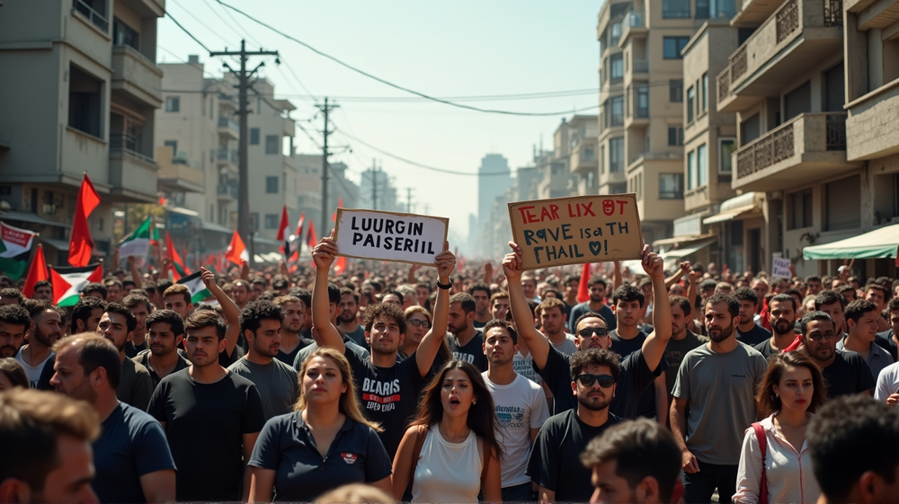 Voices of Defiance: Palestinians Demand 'Hamas Out' Amid Gaza's Turmoil