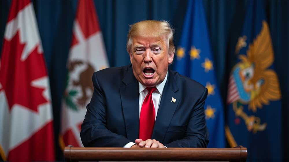 Trump's Tariff Turmoil: Bigger Tariffs Threatened on E.U. and Canada