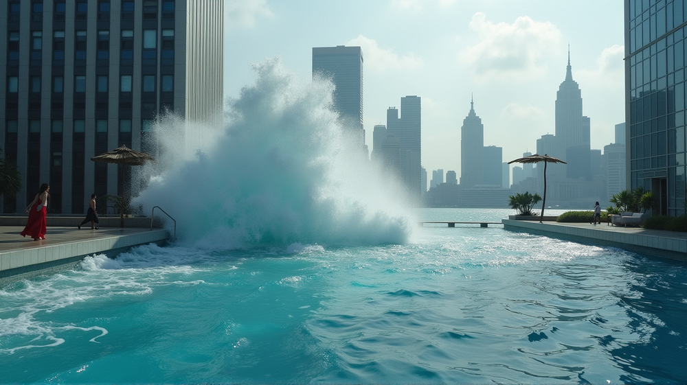 Terrifying Skyscraper Pool Waves: Caught on Camera During Myanmar Quake
