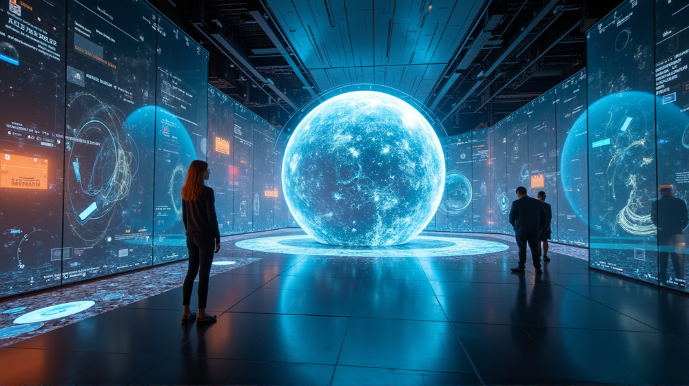 Revolutionary 3-D Displays: A Touch of Futuristic Reality