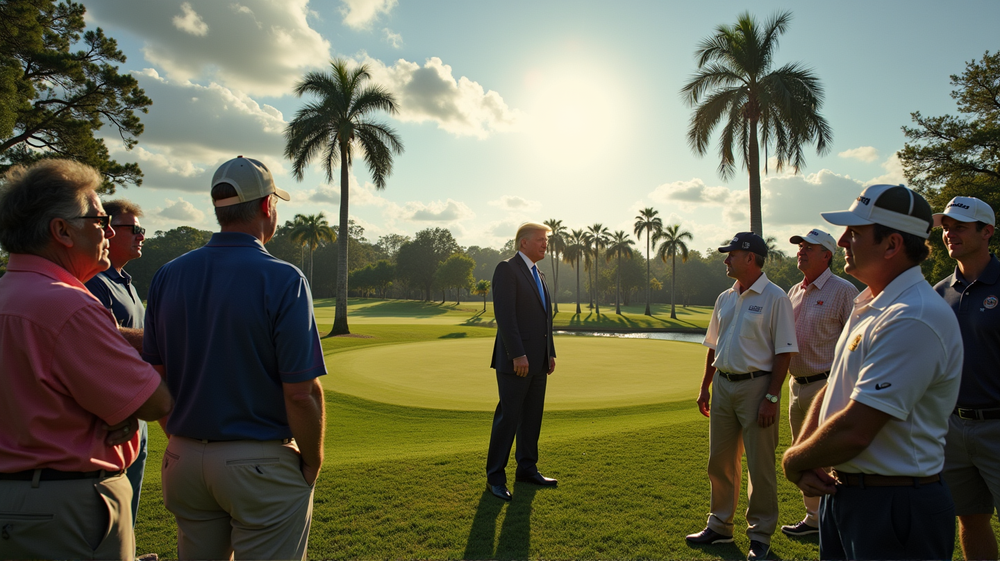 Golfing Amid Crisis: Trump's Floridian Fling Causes Market Mayhem