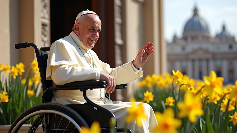 Hope Blooms as Pope Francis Defies Illness to Embrace Easter Joy
