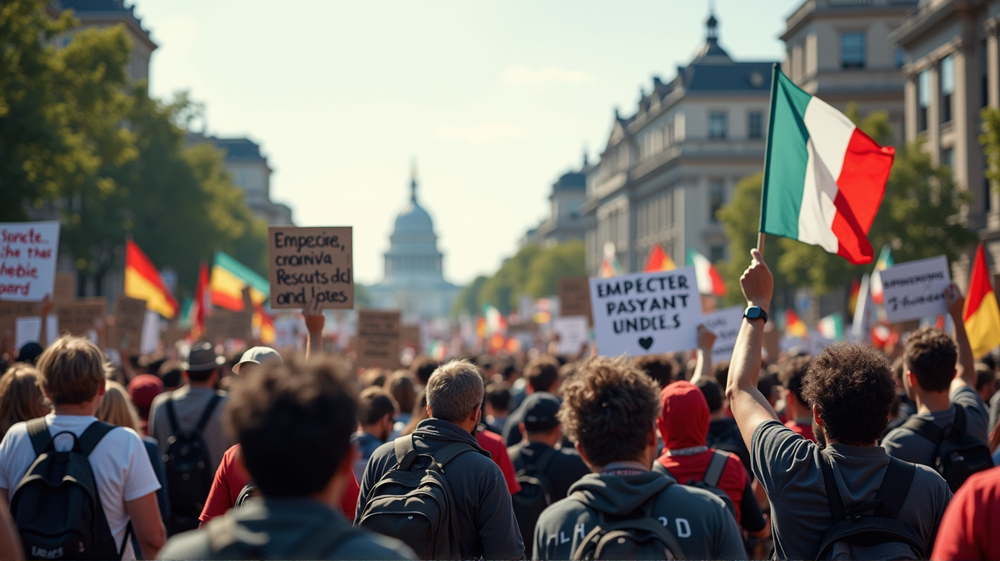 Nationwide 'Hands Off!' Rallies Challenge Trump and Musk's Policies