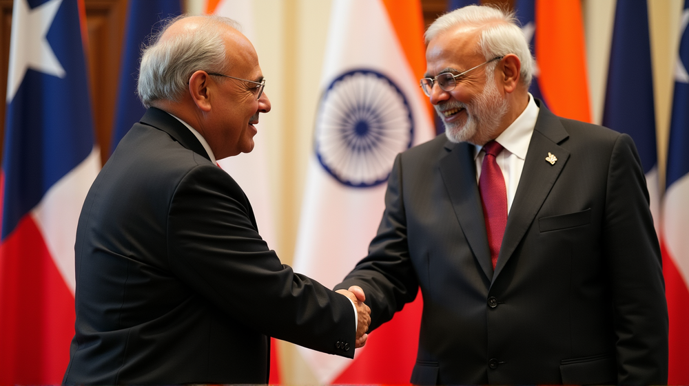 India and Chile Forge New Economic and Defense Ties