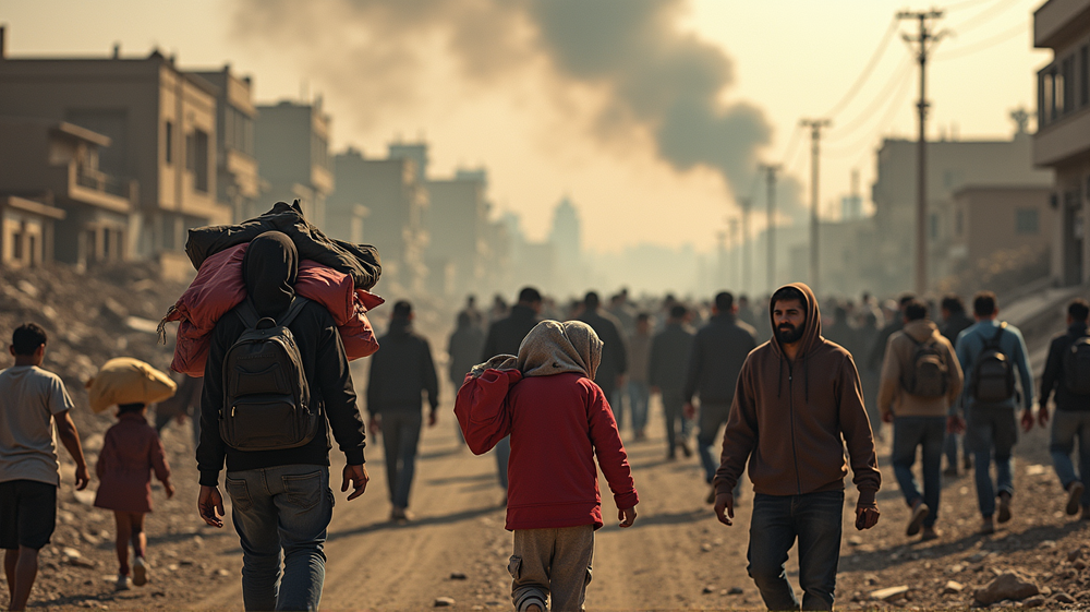Mass Exodus from Northern Gaza: Thousands Flee Amid Escalating Conflict