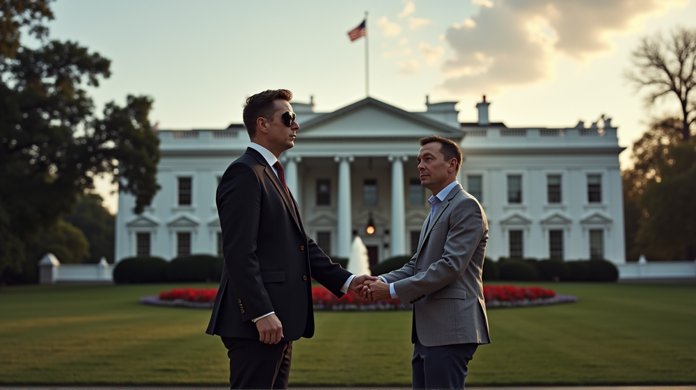 Elon Musk's Whimsical Black Eye Story at White House Farewell