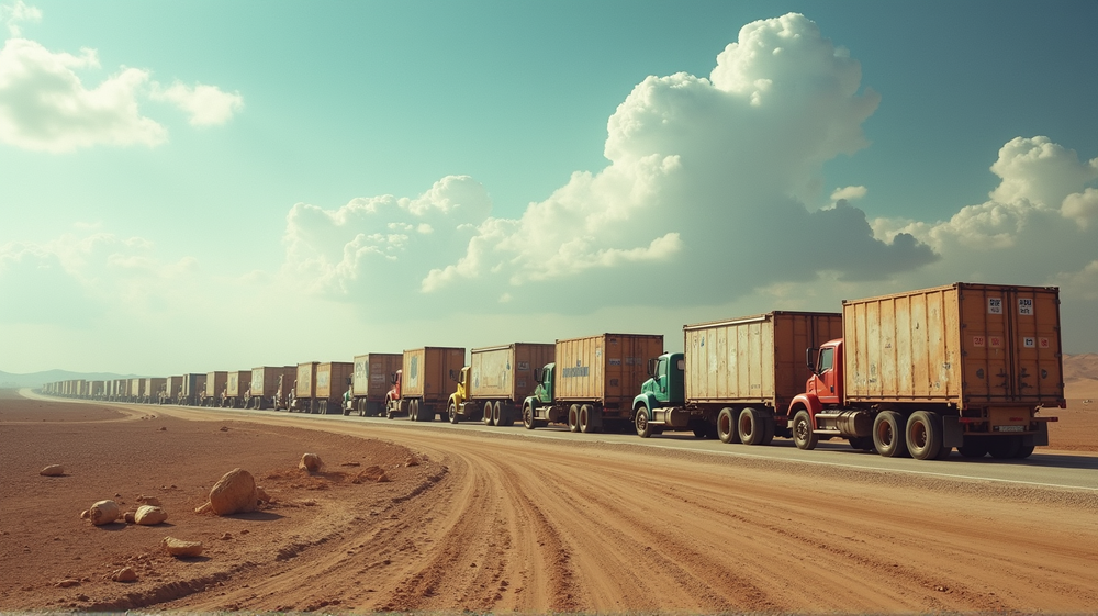 6,000 Aid Trucks Stalled: A Grim Tale of Gaza’s Unending Hunger