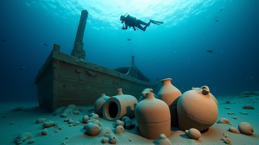 Ancient Shipwreck Surfaces with Pristine Artifacts: A Dive into Maritime History