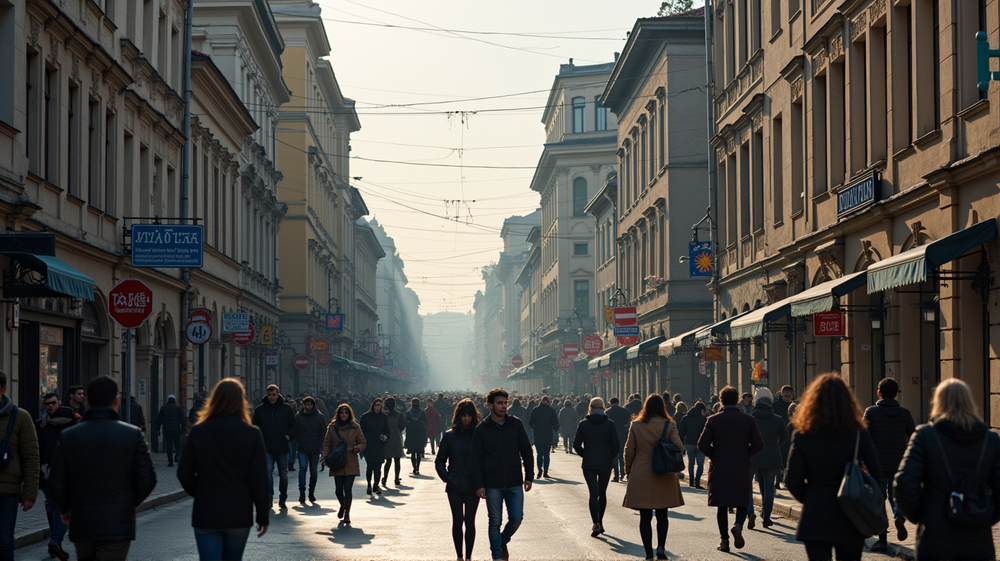 Kyiv's Daytime Resilience Despite Nighttime Terrors