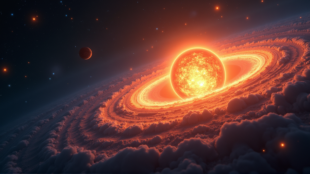 A Star's Whisper: The Birth of a New Planetary System