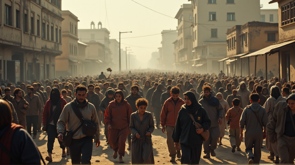 Heartbreaking Exodus: 350,000 Gazans Flee Amid Devastating Israeli Offensive