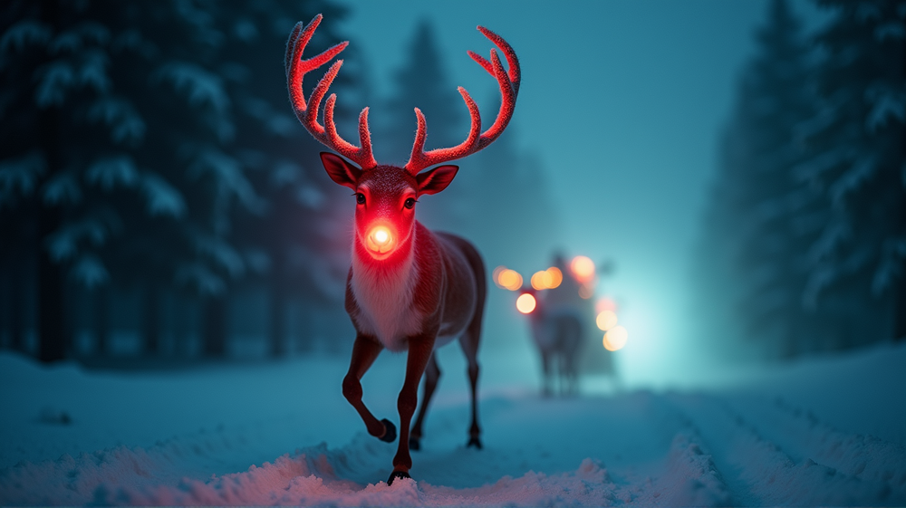 Is Rudolph's Bioluminescent Nose the Key to Santa's Success?