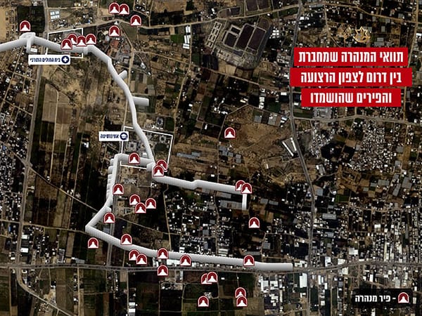 IDF detected and destroyed tunnels connecting northern and central Gaza