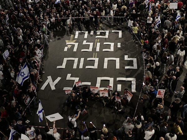 Thousands rally in Tel Aviv to support families of hostages
