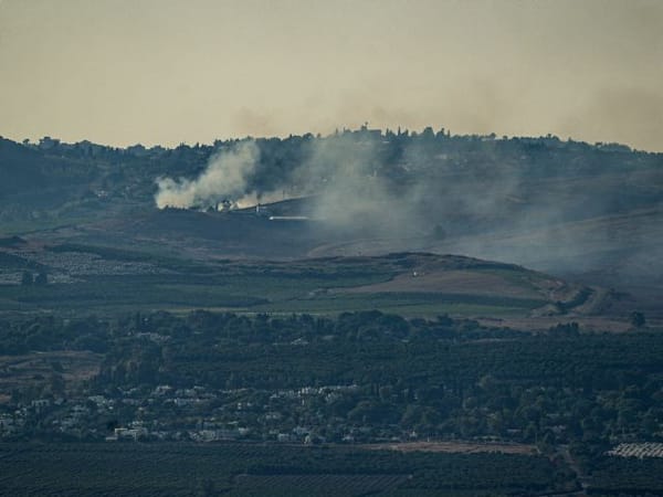 Rocket sirens in Dovev, near Lebanon border