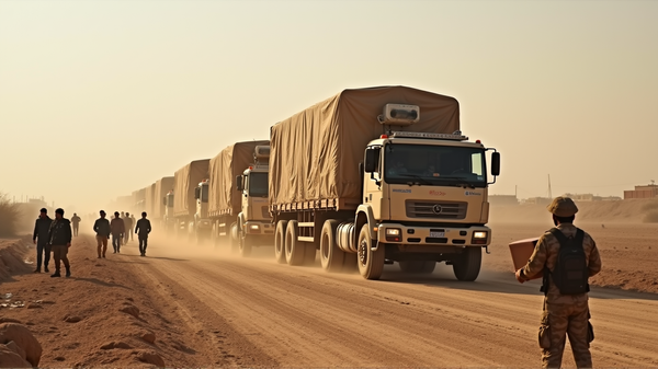 Inside the Struggle: Truckloads of Aid Stalled at Gaza's Border