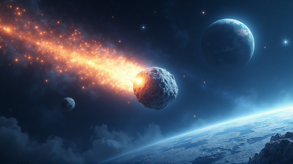 Devil Comet: How Cosmic Messengers May Have Sculpted Earth's Watery Landscape