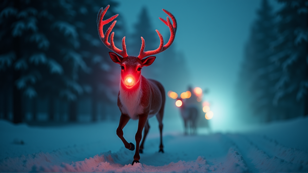 Is Rudolph's Bioluminescent Nose the Key to Santa's Success?